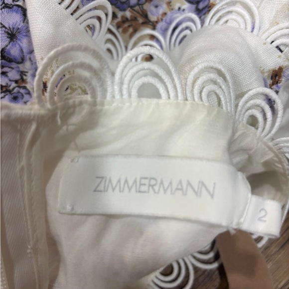 Zimmermann Jude Floral Linen Cut-out minidress - Picture 10 of 12